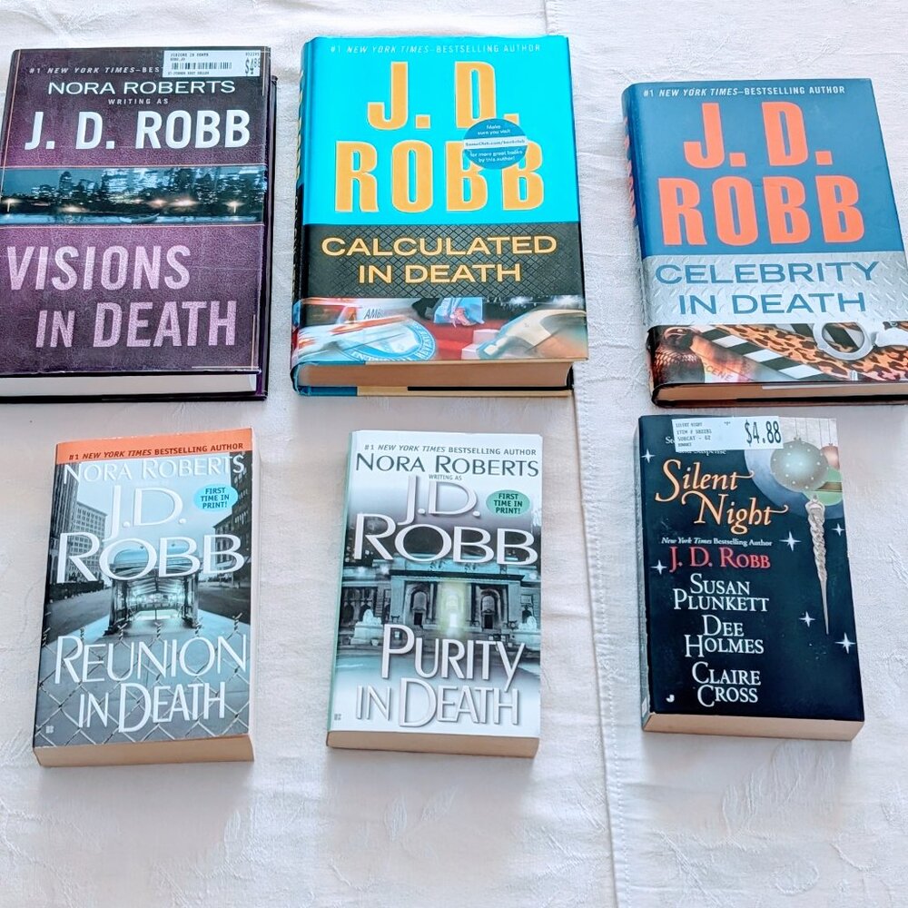 New Lot of 6 J.D. Robb In Death Series 1st Edition Books HC/DJ & PB Nora Roberts - Picture 2 of 5